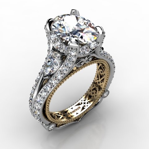 18k White Gold Engagement Ring 1.928ct - 1003083-18kw